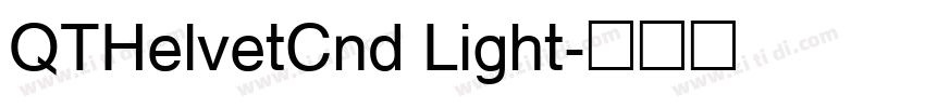 QTHelvetCnd Light字体转换